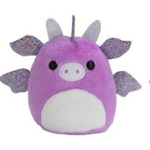 Squishville Dragon Squad Purple Dragon - New! - Squishmallow Mini Blind Box
